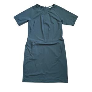 sandwich_ Green Athleisure Stretch Shift Dress Size M NWOT Comfortable